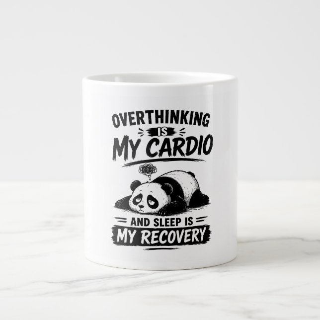 Grande Tasse La rumination est mon cardio (Devant)