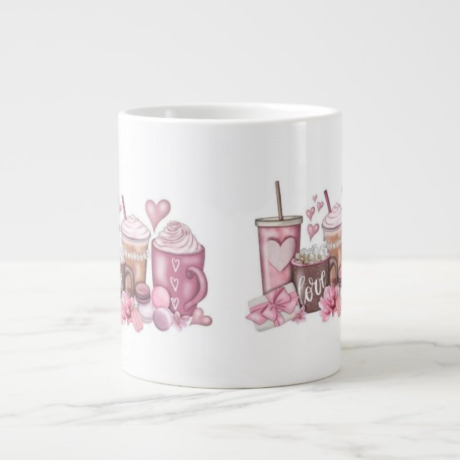 Grande Tasse La Saint Valentin en boue (Devant)