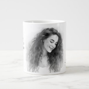 Grande Tasse La Saint-Valentin, je t'aime parce que tu me fais