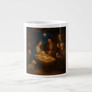Grande Tasse La Sainte Famille nativité avec 3 rois mages