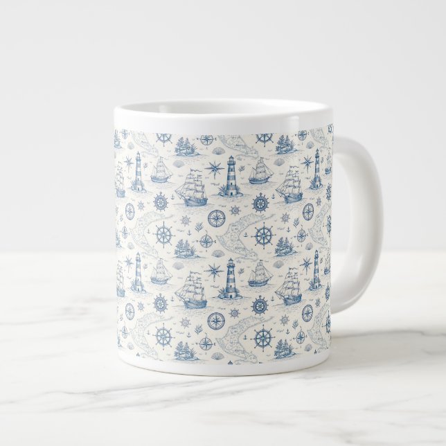Grande Tasse La vie côtière Océans Bleus (Devant droit)