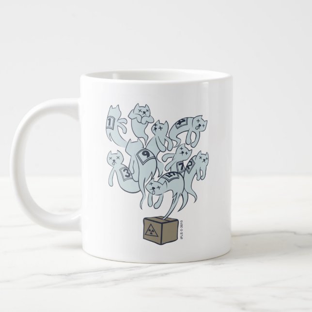 Grande Tasse La vie de Schrödinger Cat 9 (Gauche)