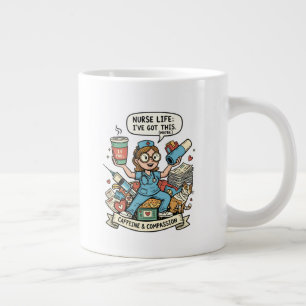 Grande Tasse La vie d'infirmière, j'ai ça