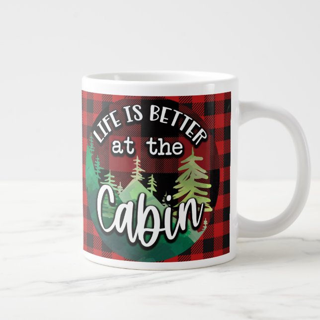Grande Tasse La vie est meilleure à la cabane (Droite)