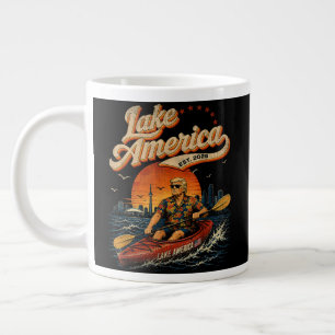 Grande Tasse Lac Amérique USA Précédemment Vintage Patriotique