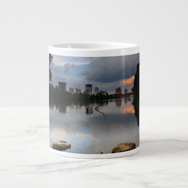Grande Tasse Ladybird Lake Sunrise 1 - Austin Texas Skyline (Devant)