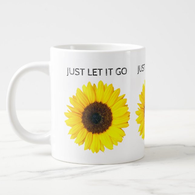 Grande Tasse Laisse-Le Aller Tournesol. (Gauche)