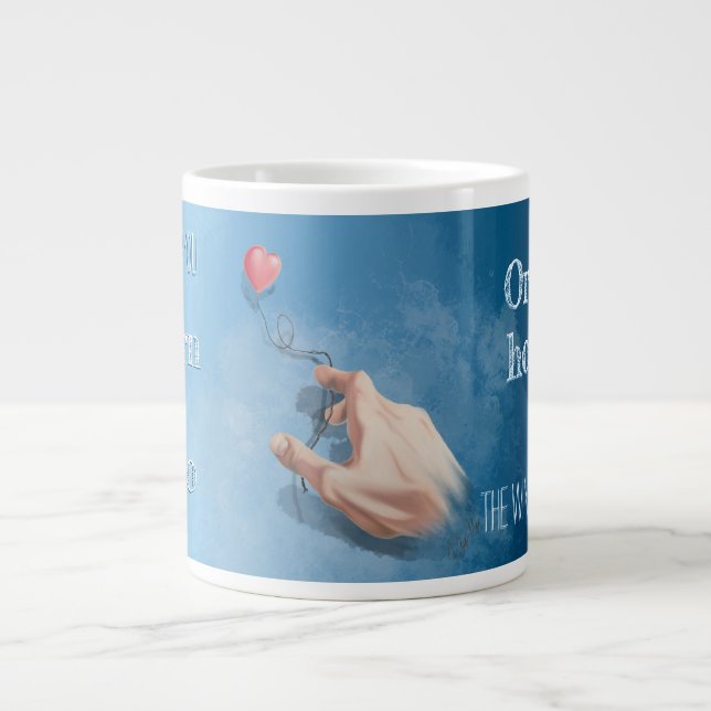 Grande Tasse Laisser aller contre tenir (Devant)