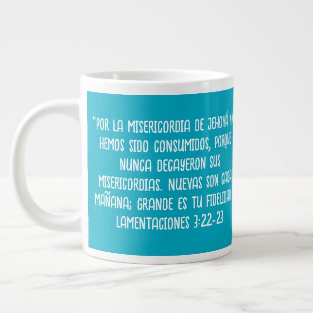 Grande Tasse Lamentaciones 3:22-23 (Gauche)