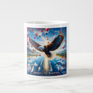 Grande Tasse L'Amérique le beau drapeau d'aigle Café patriotiqu