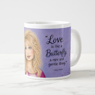Grande Tasse L'amour est comme un papillon