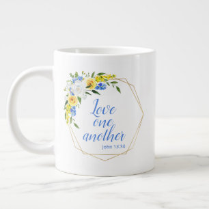 Grande Tasse L'amour l'un l'autre Floral