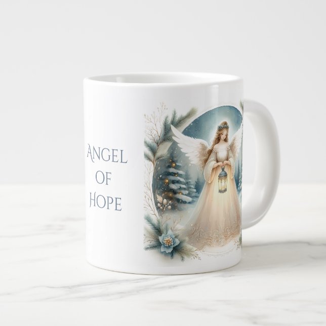 Grande Tasse L'ange céleste d'hiver Lanterne de l'Espoir (Devant droit)