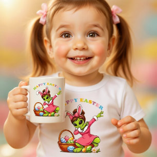 Grande Tasse Lapin de Pâques Alien Drôle Dabant Œuf de Pâques M