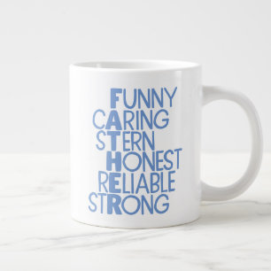 Grande Tasse L'art du mot de passe-croisé