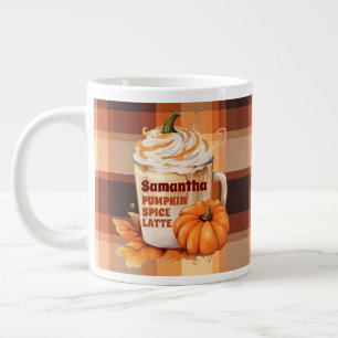 Grande Tasse Latte d'épices Citrouille personnalisée