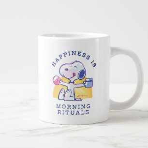 Grande Tasse Le bonheur, c'est les rituels du matin