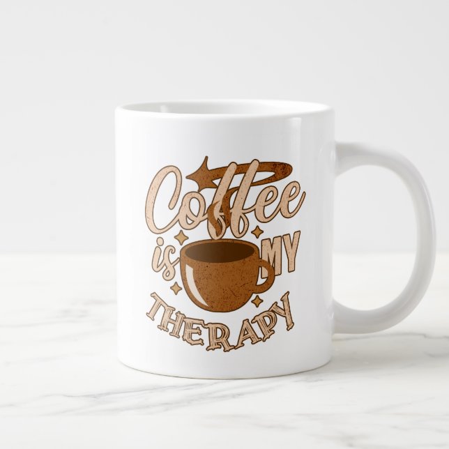 Grande Tasse Le café est ma thérapie (Droite)