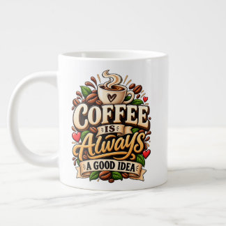 Grande Tasse Le café est toujours une bonne idée