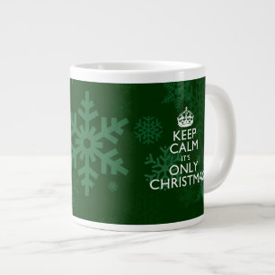 Grande Tasse Le calme, ce n'est que Noël sur les flocons de nei