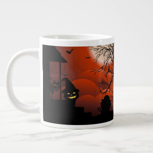 Grande Tasse Le cauchemar de la lune sanglante d'Halloween
