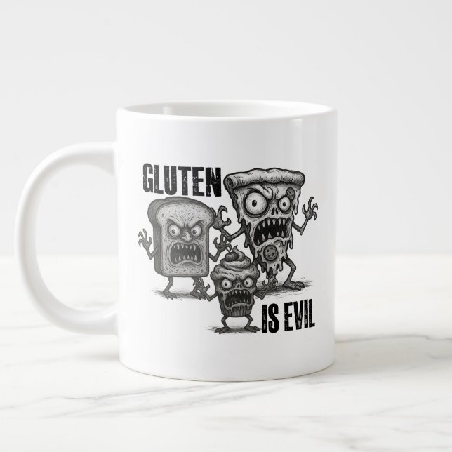 Grande Tasse Le gluten est un mal (Gauche)