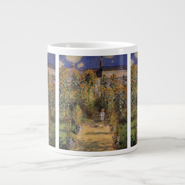 Grande Tasse Le jardin de l'artiste à Vetheuil par Claude Monet (Devant)