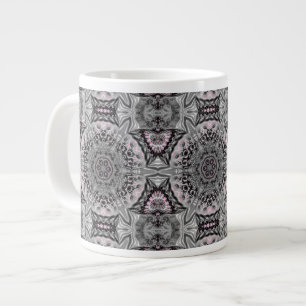Grande Tasse Le Jardin Fractal d'Argent