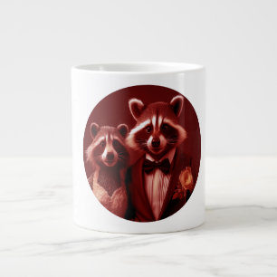 Grande Tasse Le joyeux couple Mr & Mrs Racoon