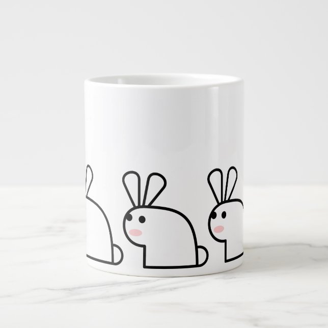 Grande Tasse Le Lapin Blanc (Multi) (Devant)