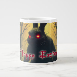 Grande Tasse Le lapin de Pâques effrayant dans la forêt ombreus