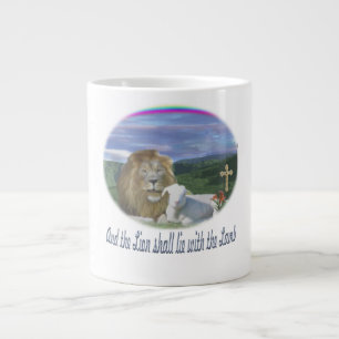 Grande Tasse Le lion et l'agneau christien