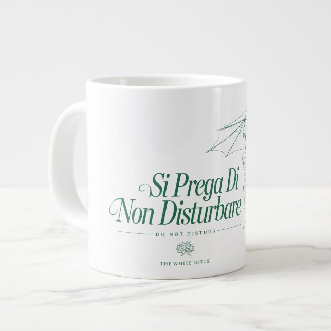 Grande Tasse Le Lotus Blanc Ne Disturbe Pas (Devant gauche)