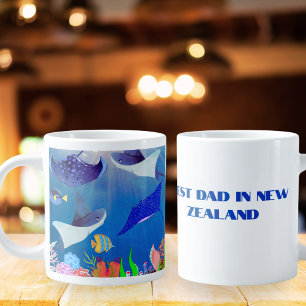 GRANDE TASSE LE MEILLEUR CADEAU DE MANTA RAY DU PÈRE KIWI NEW Z
