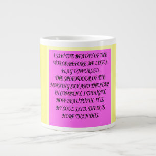 GRANDE TASSE LE MONDE EST BEAU POEMS LIVRES LETTRES