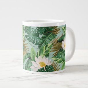 Grande Tasse Le Motif blanc Lotus Tropical Canopy