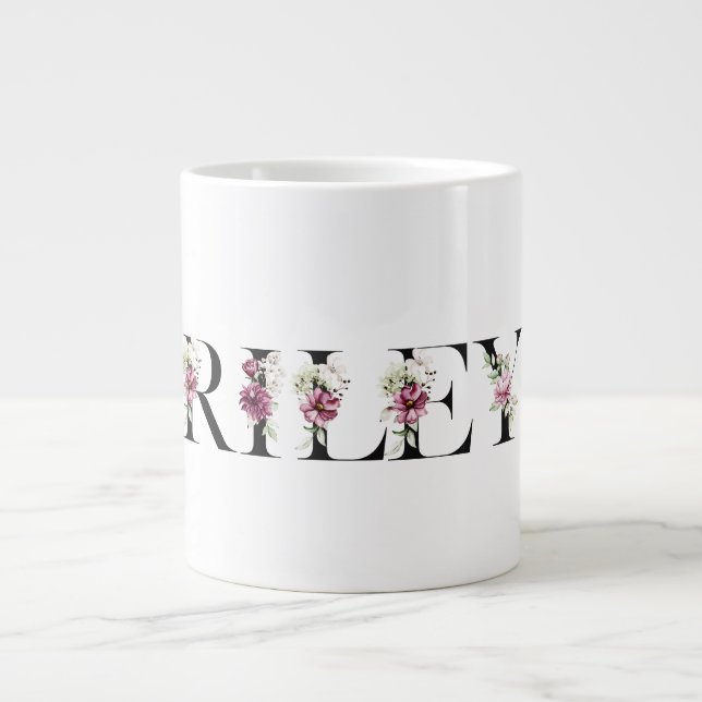 Grande Tasse Le nom de Riley. Je m'appelle Riley. (Devant)