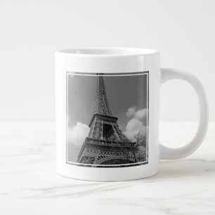 Grande Tasse Le nuage Eiffel en noir et blanc, 2015