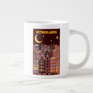 Grande Tasse Le Pays-Bas de nuit