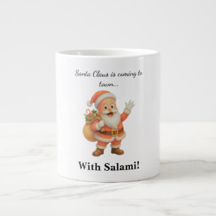 Grande Tasse Le Père Noël arrive en ville.. Avec du Salami ! 