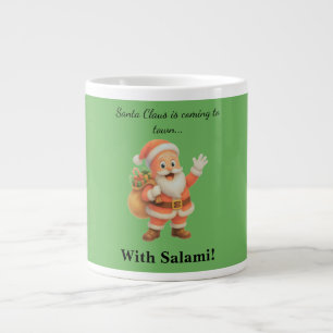 Grande Tasse Le Père Noël arrive en ville.. Avec du Salami !