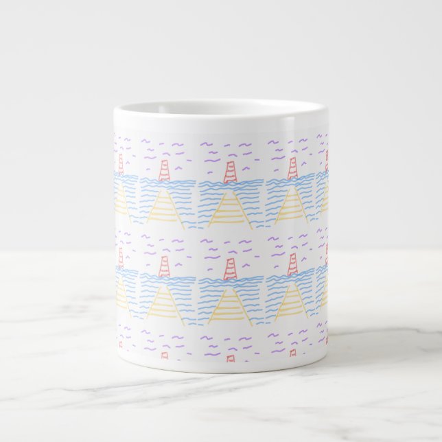 Grande Tasse Le phare et la boue de spécialités de la jetée (Devant)