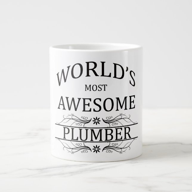 Grande Tasse Le plombier le plus génial du monde (Devant)