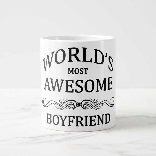 Grande Tasse Le plus merveilleux petit ami du monde (Devant)