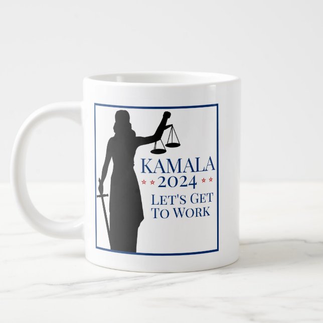 Grande Tasse Le président Kamala Harris au travail Élection 202 (Gauche)