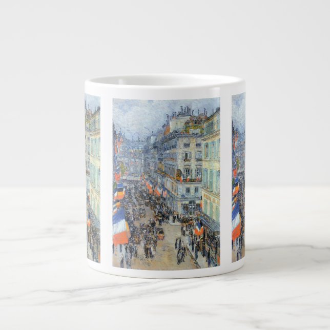 Grande Tasse Le Quatorze Juillet, Rue Daunou de Childe Hassam (Devant)
