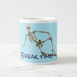Grande Tasse Le squelette relaxant dit "Temps de pause"