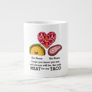 Grande Tasse Le taco Couple moderne et les amateurs de viande m