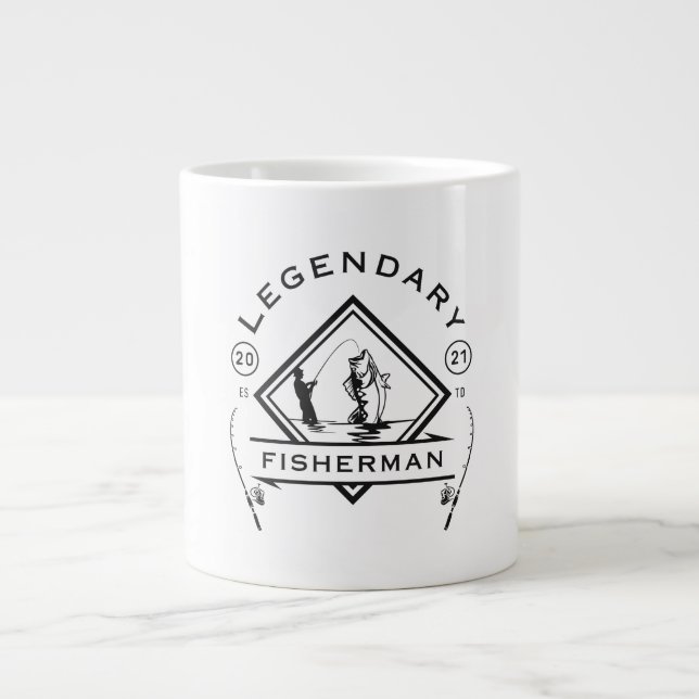 Grande Tasse Légendaire Pêcheur Créé 2021 (Devant)