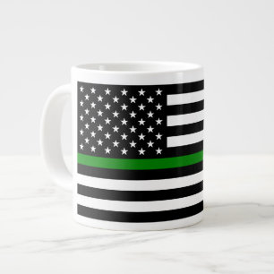 Grande Tasse Légère ligne verte : Anciens combattants patriotiq